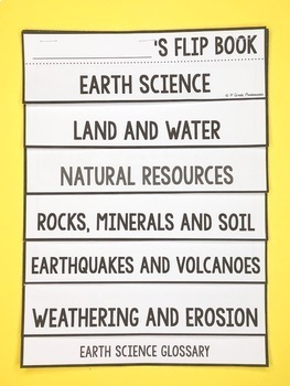 Earth Science, Geology, Natural Forces, Natural Resources Primary Grades FLIP 3 Natural Forces