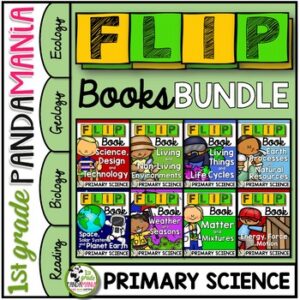 1st Grade and 2nd Grade Science FLIP Book BUNDLE: Environments