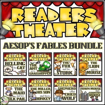 Readers Theater Scripts BUNDLE Aesop's Fables, Folktales, Children's Literature 1 Readers Theater Scripts BUNDLE Aesop's Fables