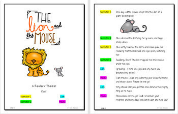 Readers Theater Scripts BUNDLE Aesop's Fables, Folktales, Children's Literature 3 Children's Literature