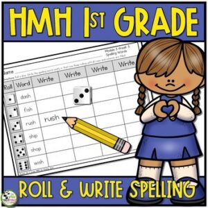 HMH Into Reading 1st Grade Spelling Center Roll and Write Year-Long 2020 Ed.