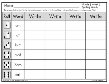 HMH Into Reading 1st Grade Spelling Center Roll and Write Year-Long 2020 Ed. 3 HMH Into Reading 1st Grade Spelling Center Roll and Write Year-Long 2020 Ed. 2