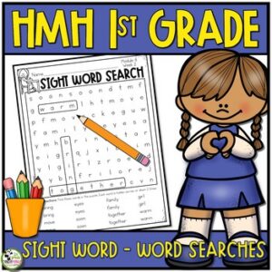 HMH Into Reading 1st Grade Word Search Sight Word Center 2020