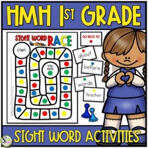 HMH Into Reading 1st Grade Sight Word Flash Cards Games and Centers 2020