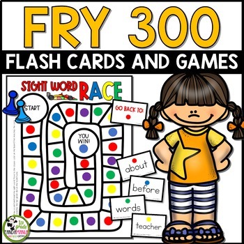 Fry Words Flash Card Games and Centers for First 300 Fry Sight Words 1 Fry Words Flash Card Games and Centers for First 300 Fry Sight Words