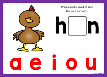 Phonics CVC Middle Sound Digital Task Cards BOOM CARDS 2 Phonics CVC Middle Sound Digital Task Cards BOOM CARDS 1