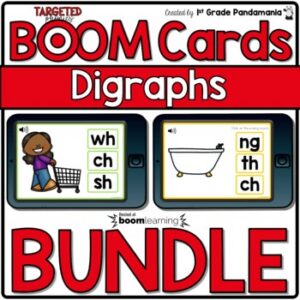Phonics Digraphs Digital BUNDLE BOOM CARDS