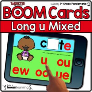 Phonics Long u Mixed Digital BOOM CARDS