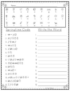 Spelling Activities for Any List of Words Solve The Code 15 Words BUNDLE 4 Spelling Activities for Any List of Words Solve The Code 15 Words BUNDLE 3