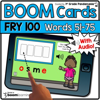 Fry 100 Sight Words BOOM CARDS Words 51-75 Digital Centers 1 Fry 100 Sight Words BOOM CARDS Words 51-75 Digital Centers