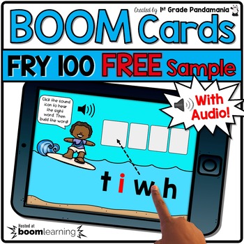 Fry 100 Sight Words BOOM CARDS (12 samples) Digital FREE 1 Fry 100 Sight Words BOOM CARDS (12 samples) Digital FREE