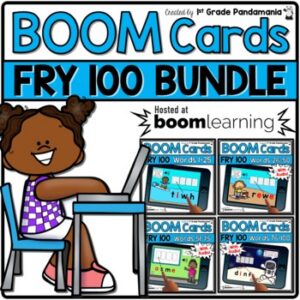 Fry Sight Words BOOM CARDS Digital Centers 100 Fry Words