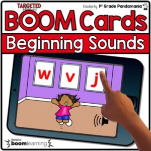 Phonics Beginning Sound Digital BOOM CARDS