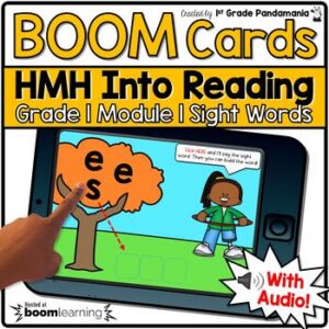 HMH Into Reading Grade 1 BOOM CARDS Module 1 Build a Sight Word w/Audio
