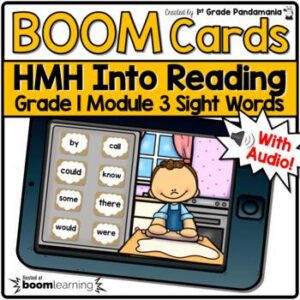HMH Into Reading Grade 1 BOOM CARDS Module 3 Sight Words Cookie Baking Theme