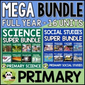 Social Studies and Science Curriculum Units BUNDLE 1st and 2nd Grade
