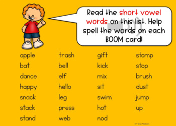 Phonics Short Vowels Set 2 Digital w/ BOOM CARDS 2 Phonics Short Vowels Set 2 Digital w/ BOOM CARDS 1