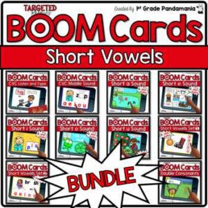 Short Vowels BUNDLE BOOM CARDS