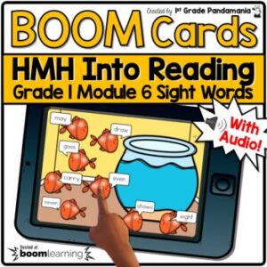 HMH Into Reading Grade 1 BOOM CARDS Module 6 Sight Word Click and Drag