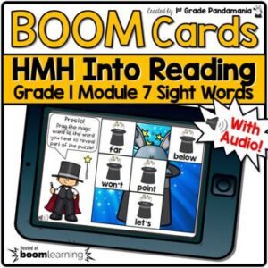 HMH Into Reading Grade 1 BOOM CARDS Module 7 Sight Words Fantasy Theme Puzzle