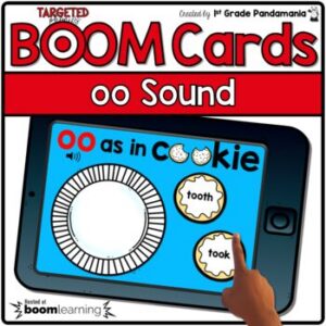 Phonics OO Sound Task Cards Drag and Drop BOOM CARDS