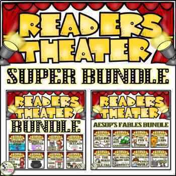 Readers Theater Scripts BUNDLE, Aesop's Fables, Folktales, Children's Literature 1 Readers Theater Scripts BUNDLE