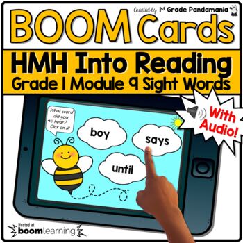 HMH Into Reading 1st Grade BOOM CARDS Module 9 Sight Words Bee Theme 1 HMH Into Reading 1st Grade BOOM CARDS Module 9 Sight Words Bee Theme