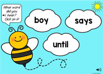 HMH Into Reading 1st Grade BOOM CARDS Module 9 Sight Words Bee Theme 4 HMH Into Reading 1st Grade BOOM CARDS Module 9 Sight Words Bee Theme 3