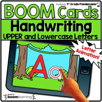Handwriting Letter Tracing Upper and Lowercase Animation and Audio BOOM CARDS 1 Handwriting Letter Tracing Upper and Lowercase Animation and Audio BOOM CARDS