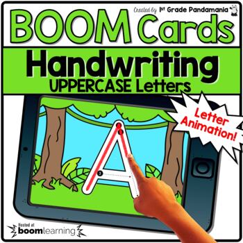 Handwriting Letter Tracing Uppercase Animation and Audio BOOM CARDS 1 Handwriting Letter Tracing Uppercase Animation and Audio BOOM CARDS