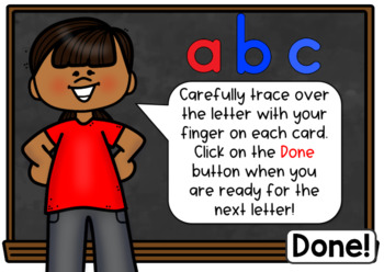 Handwriting Letter Tracing Lowercase Animation and Audio BOOM CARDS 2 Handwriting Letter Tracing Lowercase Animation and Audio BOOM CARDS 1