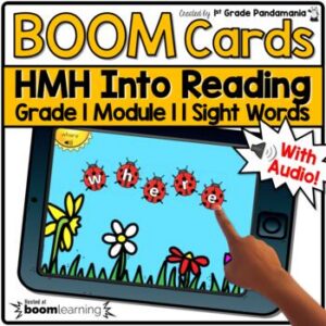HMH Into Reading 1st Grade BOOM CARDS Module 11 Sight Words Ladybugs