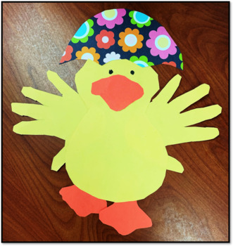 Spring Duck with Umbrella Easter Craft 4 Spring Duck with Umbrella Easter Craft 3