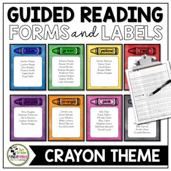 Guided Reading Groups Crayon (Fillable PDF) Posters, Labels, Data Forms 1 Guided Reading Groups Crayon (Fillable PDF) Posters