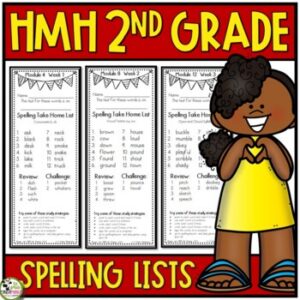 2nd Grade Spelling Lists (Weekly) aligned with HMH Into Reading 2020