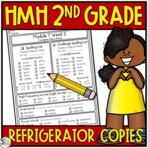 HMH Into Reading 2nd Grade Refrigerator Copies Focus Wall 2020 Aligned