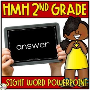 HMH Into Reading 2nd Grade Sight Word PowerPoint Digital Test and Center 2020