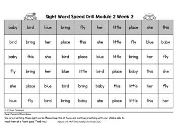 HMH Into Reading 2nd Grade Sight Word Fluency Speed Drills (2020 Ed.) 2 HMH Into Reading 2nd Grade Sight Word Fluency Speed Drills (2020 Ed.) 1