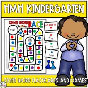 HMH Into Reading Kindergarten Foundational Sight Word Flashcards Games Centers