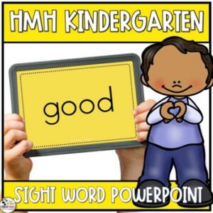 HMH Into Reading Kindergarten Sight Word PowerPoint Digital Test and Center 2020