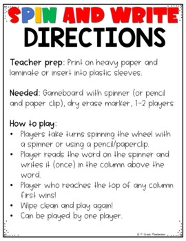 HMH Into Reading Kindergarten Sight Word Spin and Write Center 2020 2 HMH Into Reading Kindergarten Sight Word Spin and Write Center 2020 1