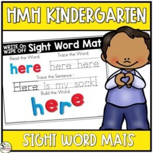 HMH Into Reading Kindergarten Sight Word Write