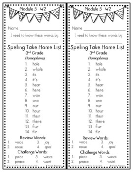 3rd Grade Spelling Take-Home Lists Aligned with HMH Into Reading 2020 3 3rd Grade Spelling Take-Home Lists Aligned with HMH Into Reading 2020 2