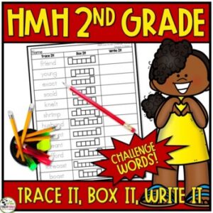 HMH Into Reading 2nd Grade Challenge Spelling Trace