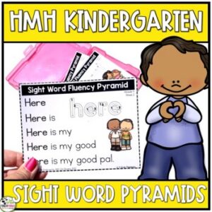 HMH Into Reading Foundational Kindergarten Sight Word Fluency Pyramids Centers