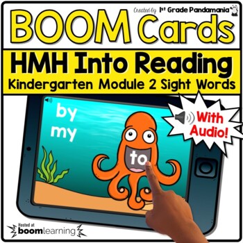 HMH Into Reading Kindergarten BOOM CARDS Module 2 Sight Words Ocean Theme 1 HMH Into Reading Kindergarten BOOM CARDS Module 2 Sight Words Ocean Theme