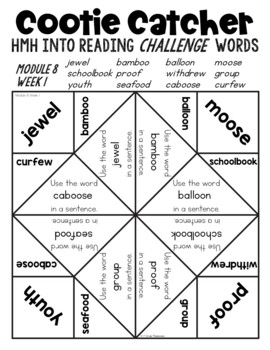 HMH Into Reading 2nd Grade Spelling Challenge Words Cootie Catcher Centers 2020 4 HMH Into Reading 2nd Grade Spelling Challenge Words Cootie Catcher Centers 2020 3