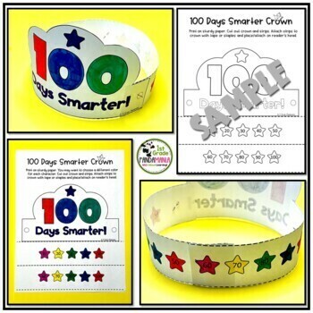 100th Day of School Activities, Games, Puzzles and Crown 2 Games