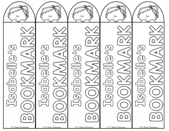 First Day of School Personalized Bookmarks (Fillable PDF) Ready to Color 3 First Day of School Personalized Bookmarks (Fillable PDF) Ready to Color 2