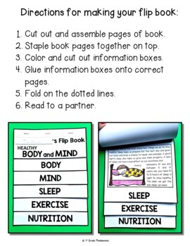 Healthy Body and Mind FLIP Book Healthy Habits Exercise Sleep and Nutrition 2 Healthy Body and Mind FLIP Book Healthy Habits Exercise Sleep and Nutrition 1